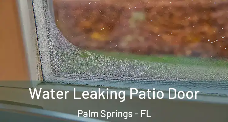  Water Leaking Patio Door Palm Springs - FL